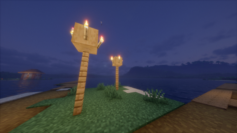 松明・ランタンの暖色光